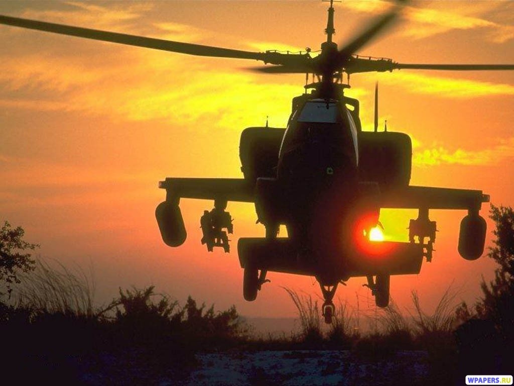 Вертолет АН-64 Apache 1024x768