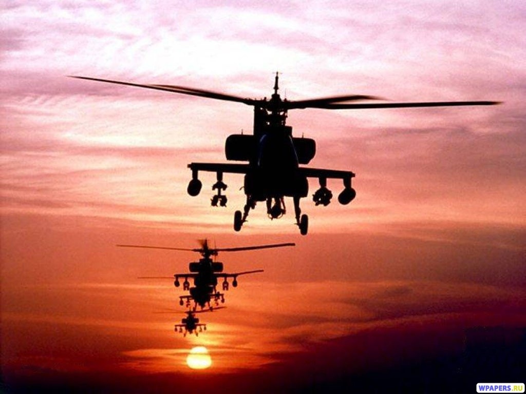 Вертолеты АН-64 Apache 1024x768