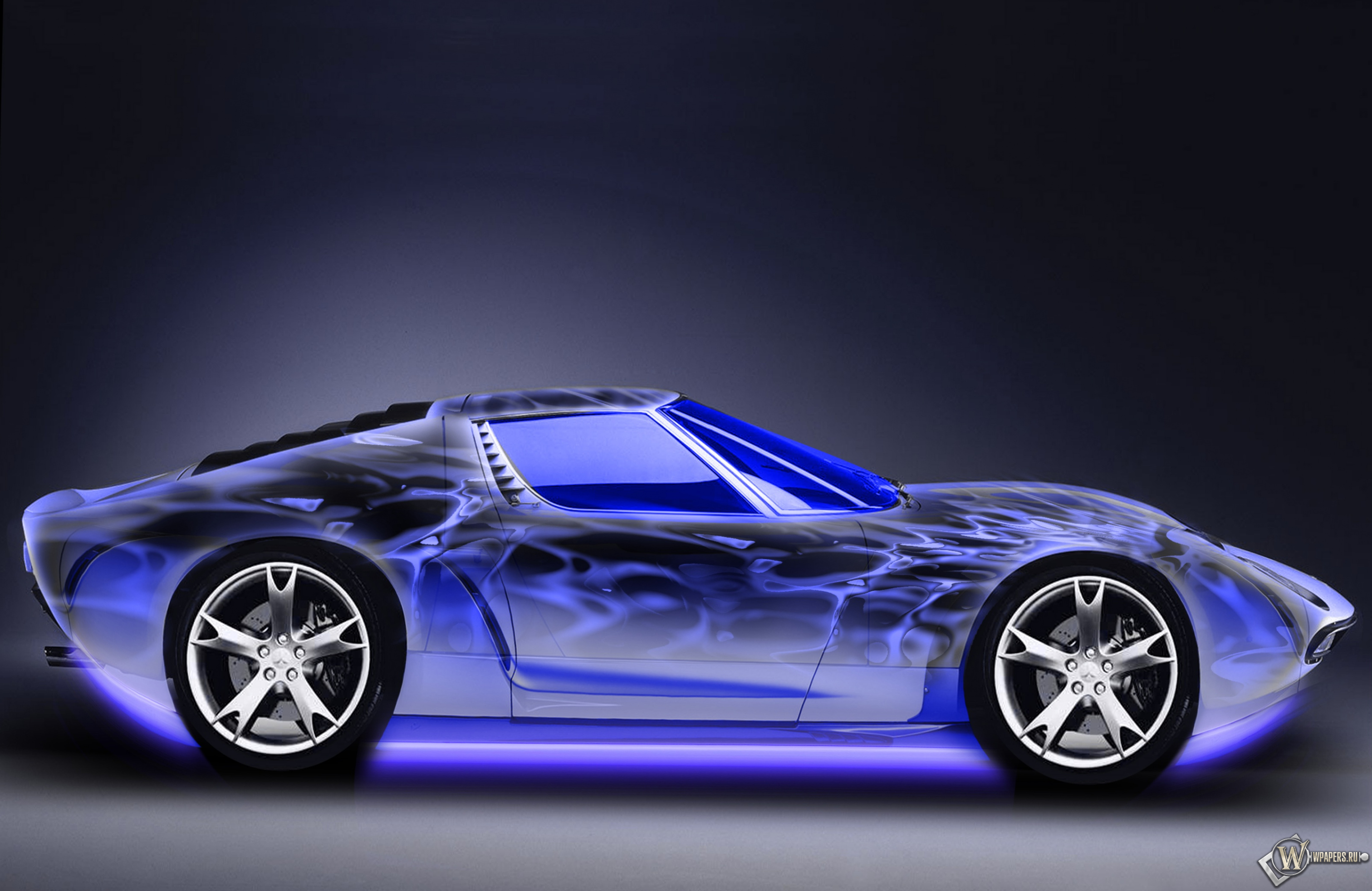 Неоновый Авто 3024x1964