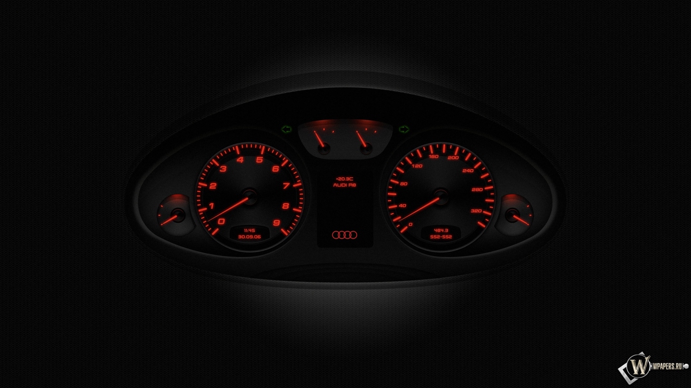 Приборная панель Audi R8 1366x768