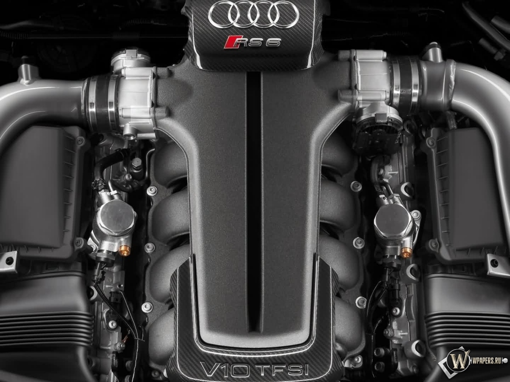Двигатель Audi V10 TFSI 1024x768