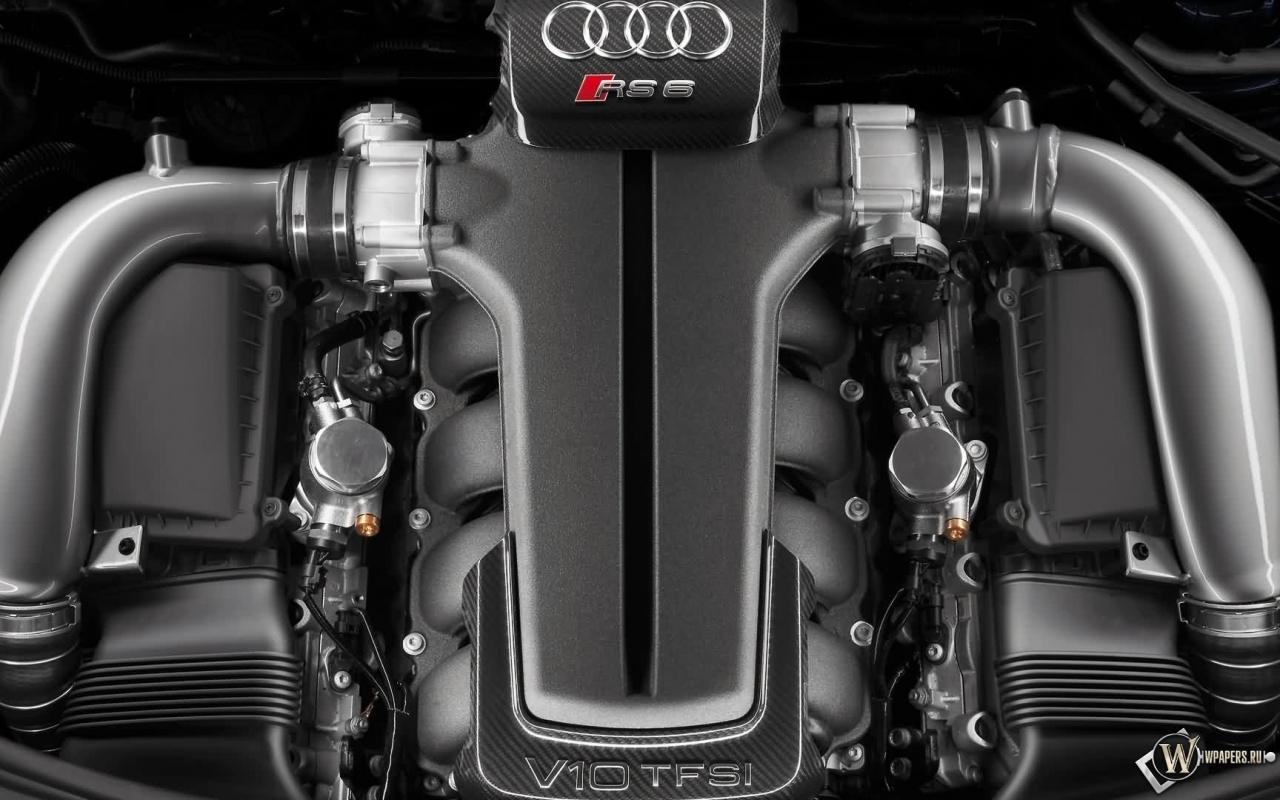Двигатель Audi V10 TFSI 1280x800