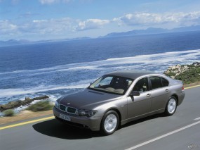 Обои BMW - 7 Series (2002): BMW, Берег, Небо, BMW 7, BMW