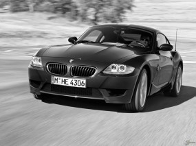 Обои BMW - Z4 M Coupe (2006): Ч/б, BMW Z4 M, BMW