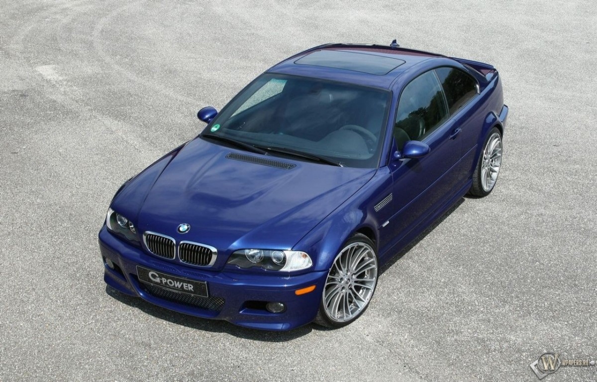 BMW M3 G-Power синего цвета 1200x768