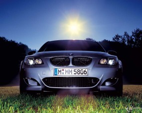 Обои BMW M5: БМВ, Авто, Лес, Солнце, BMW M5, BMW