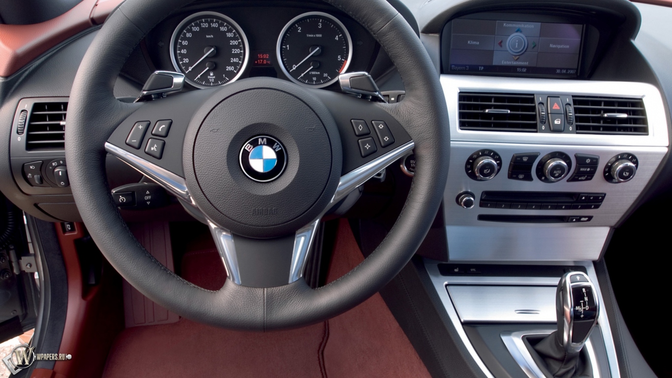 Интерьер BMW 6-серии Купе  1366x768
