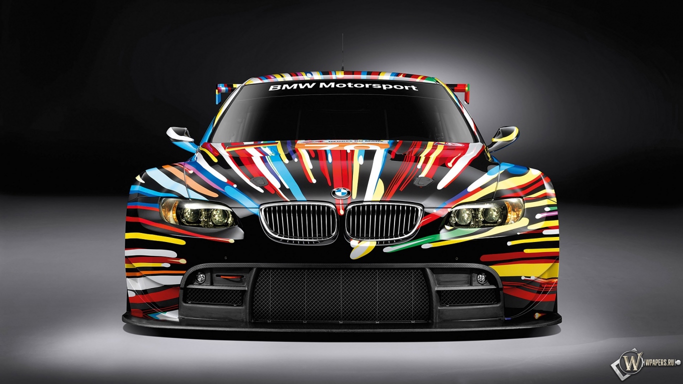 BMW art car by Jeff Koons 1366x768