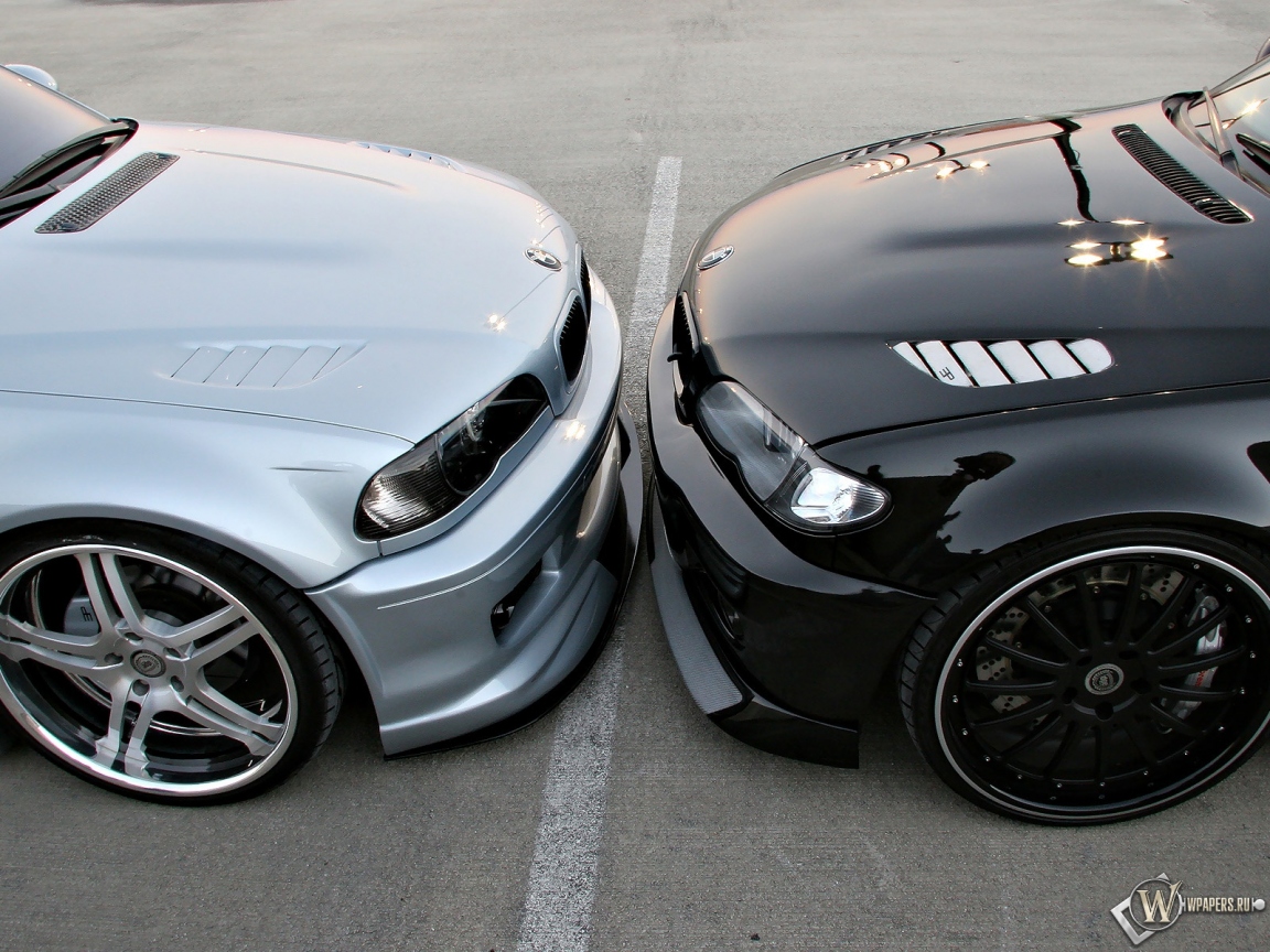 Two BMW M3 1152x864