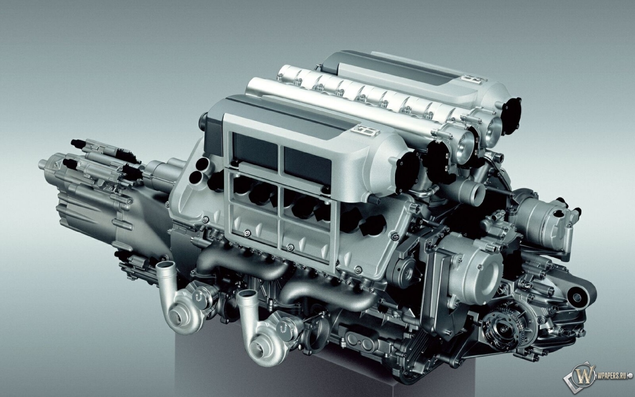 Двигатель Bugatti 1280x800