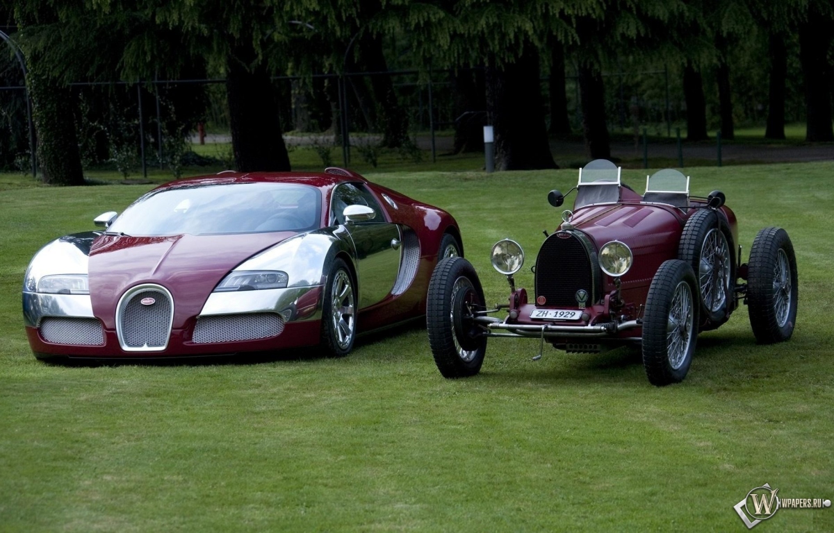 Bugatti Veyron old and new 1200x768