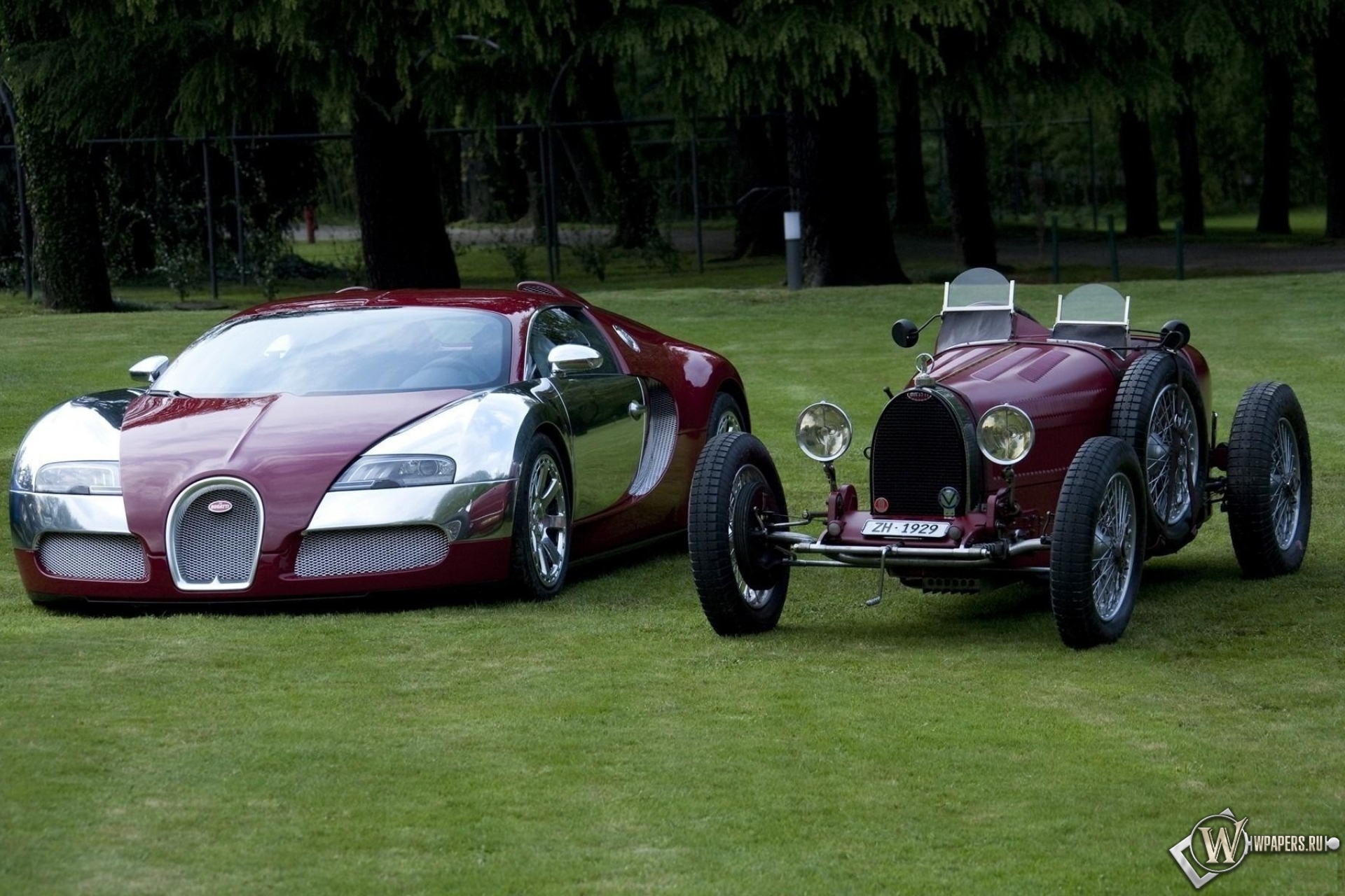 Bugatti Veyron old and new 1920x1280
