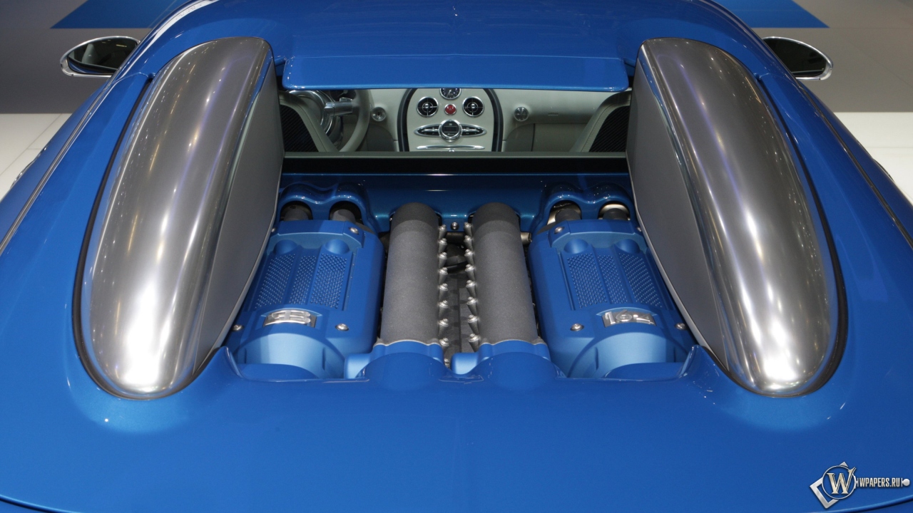 Bugatti Veyron Bleu Centenaire (2009) 1280x720