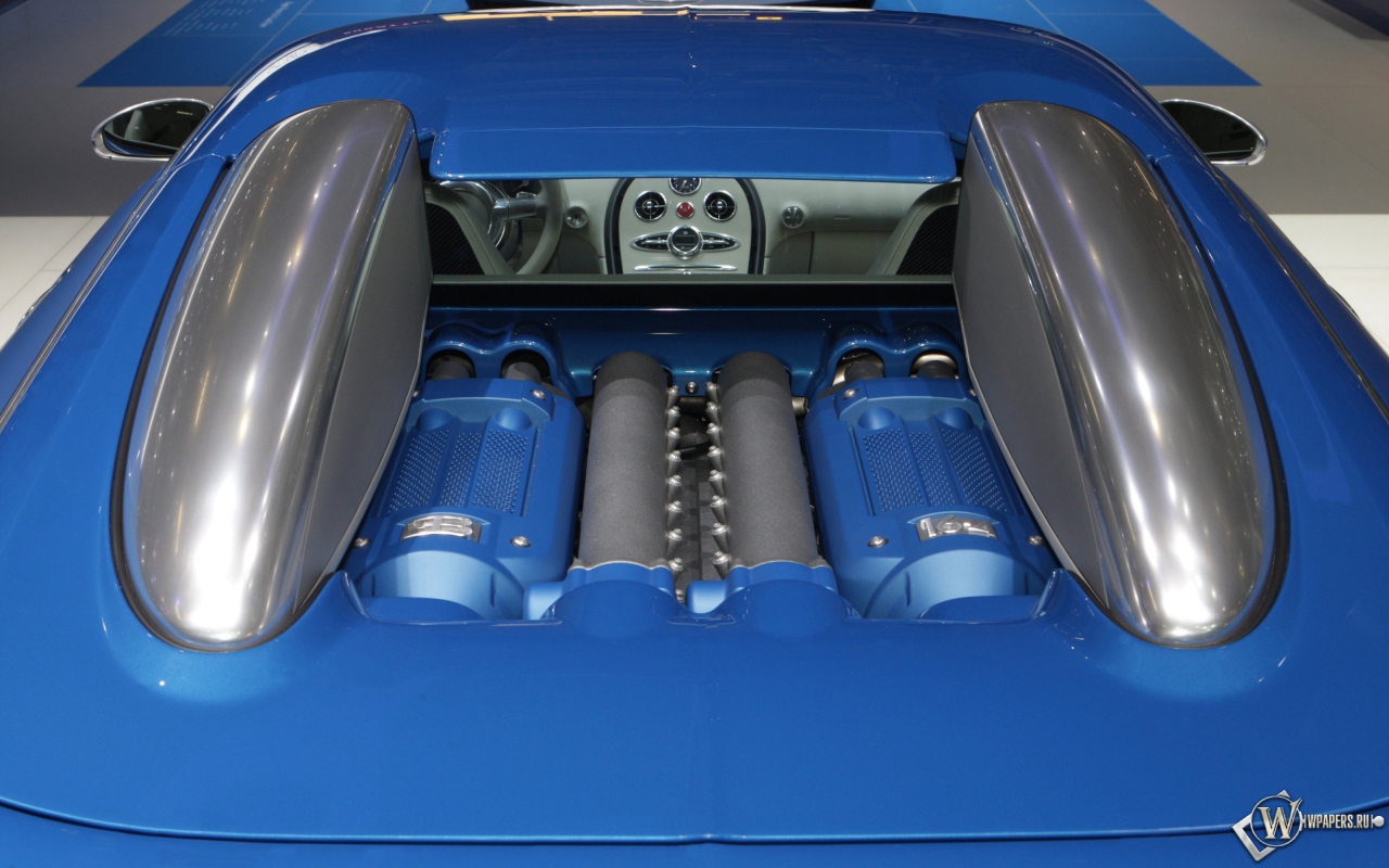 Bugatti Veyron Bleu Centenaire (2009) 1280x800