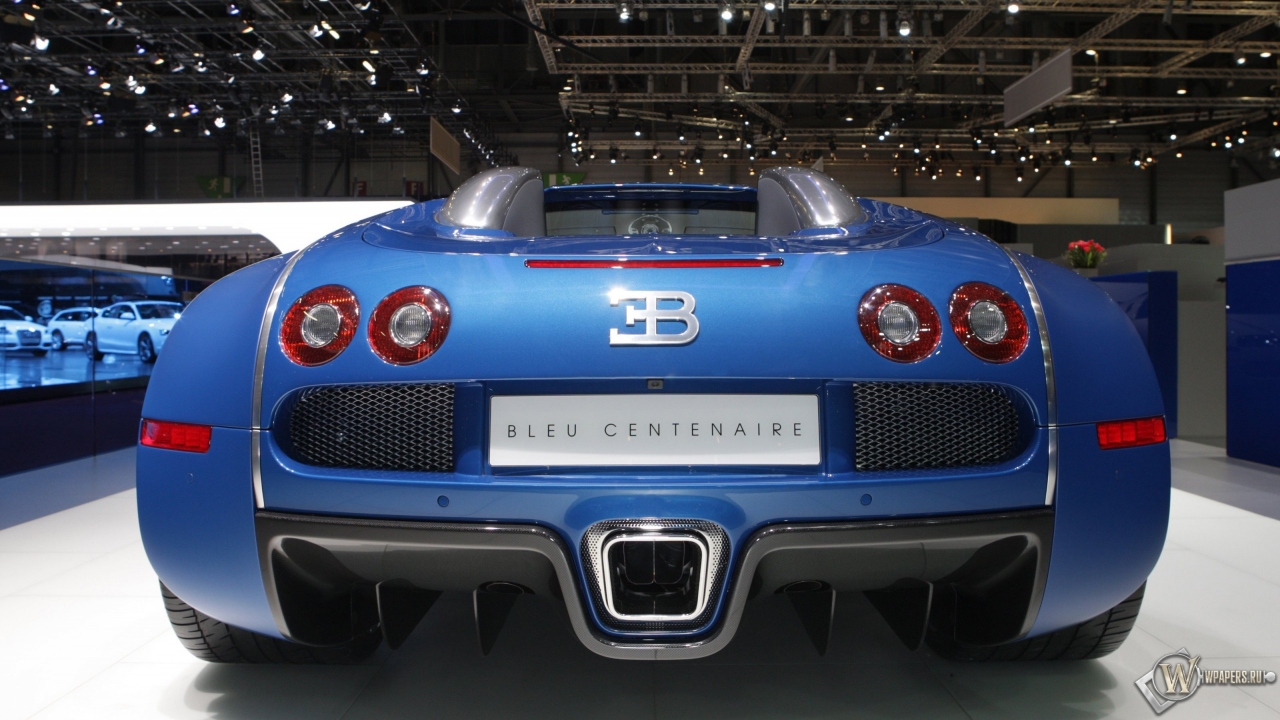 Bugatti Veyron Bleu Centenaire (2009) 1280x720