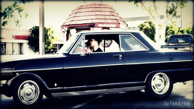 Robert Pattinson in Chevy Nova 1963