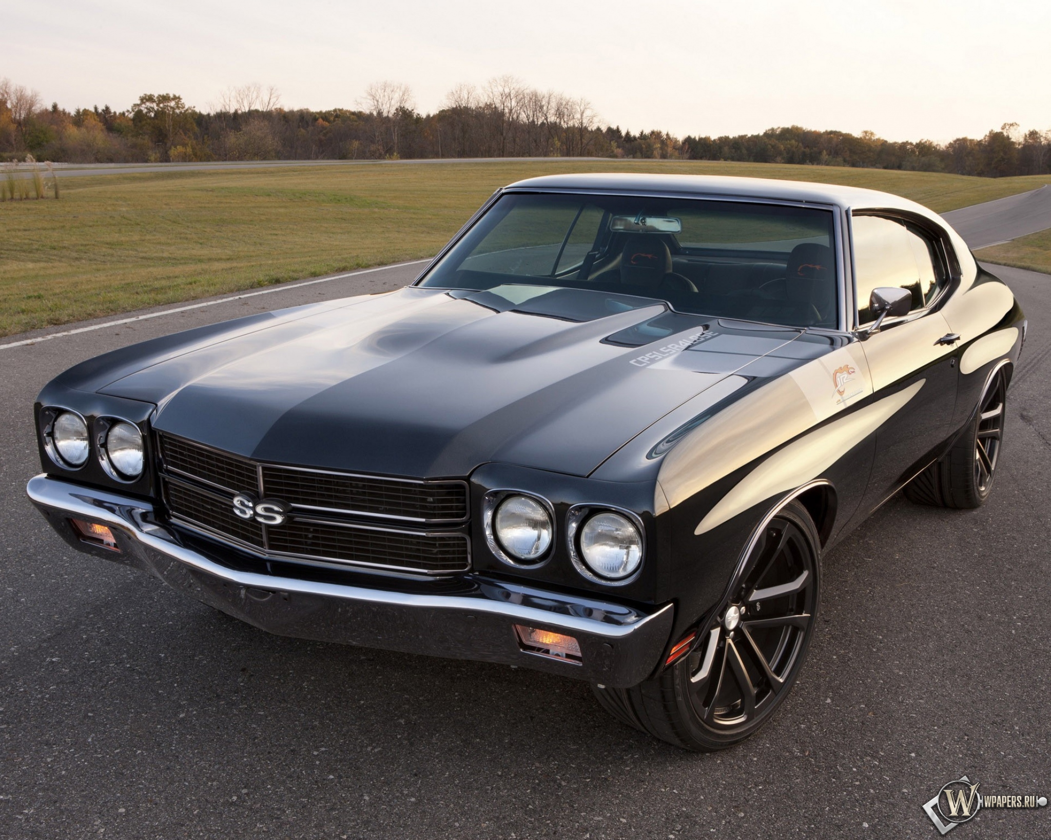 Chevrolet Chevelle muscle car черный