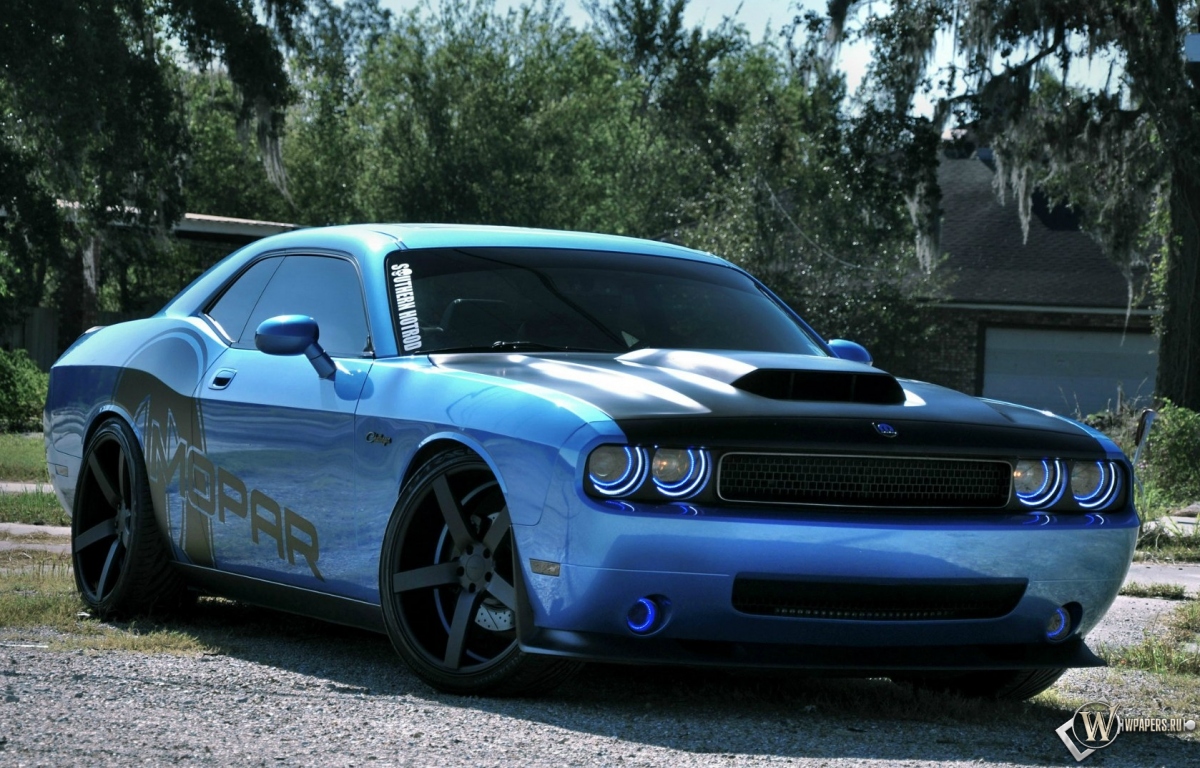 Dodge Charger blue 1200x768