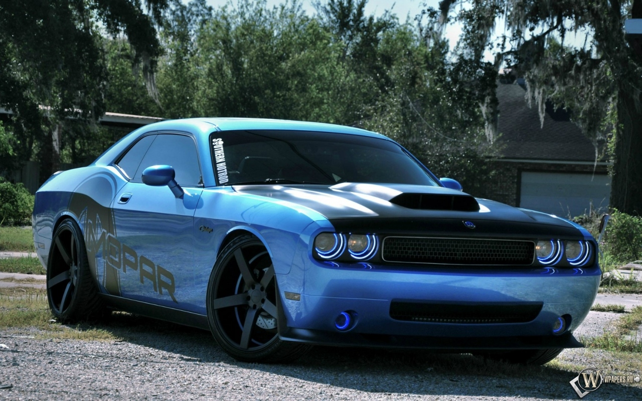 Dodge Charger blue 1280x800