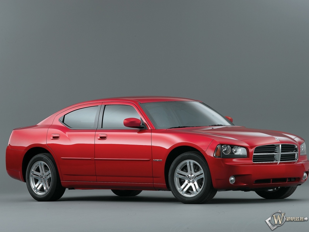 Красный Dodge Charger 1024x768