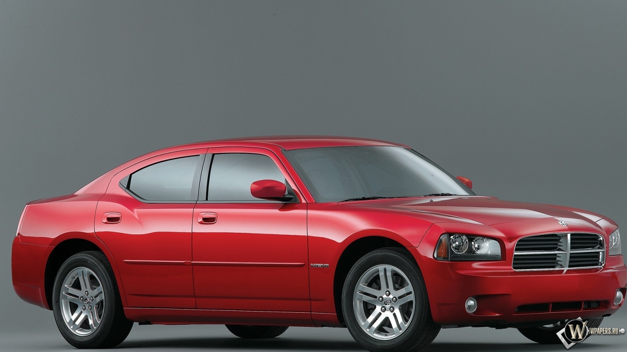 Красный Dodge Charger 1280x720