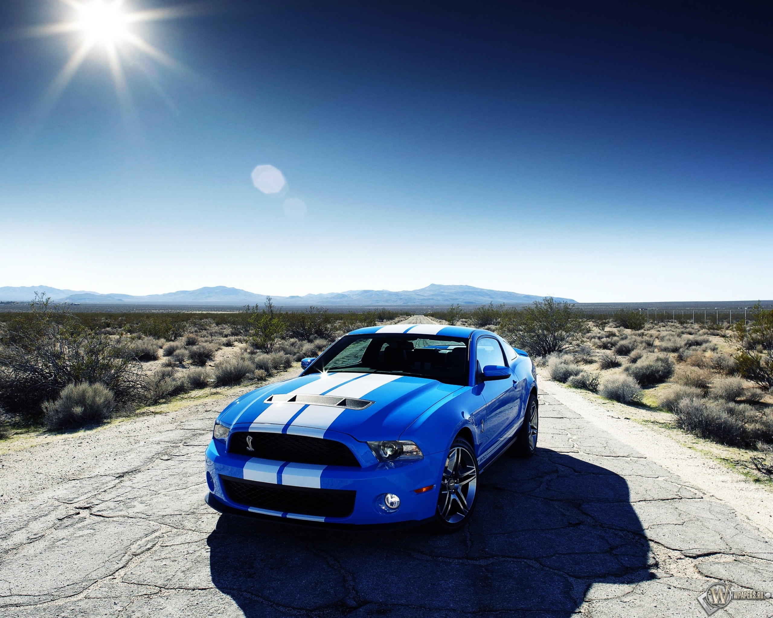 Ford Mustang дорога пустыня скачать