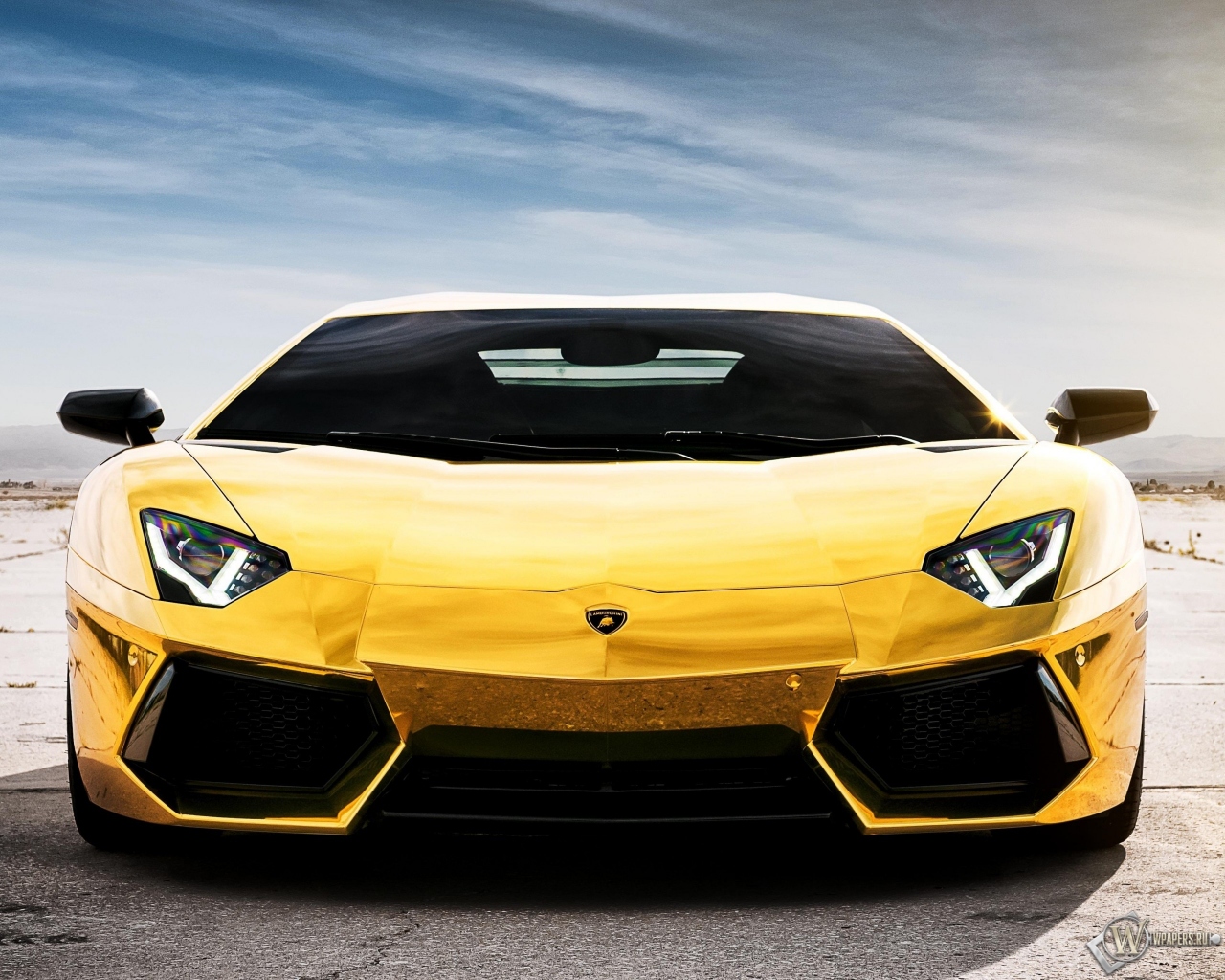 Lamborghini Aventador Gold 1280x1024