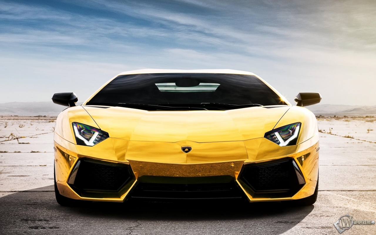 Lamborghini Aventador Gold 1280x800