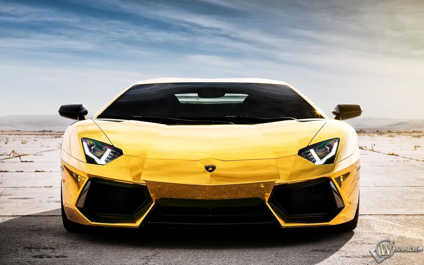 Lamborghini Aventador Gold 1440x900