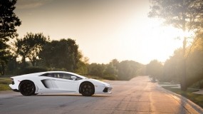 Обои Lamborghini Aventador: Авто, Дорога, Небо, Lamborghini