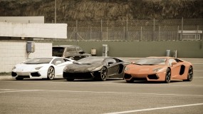 Три Lamborghini Aventador