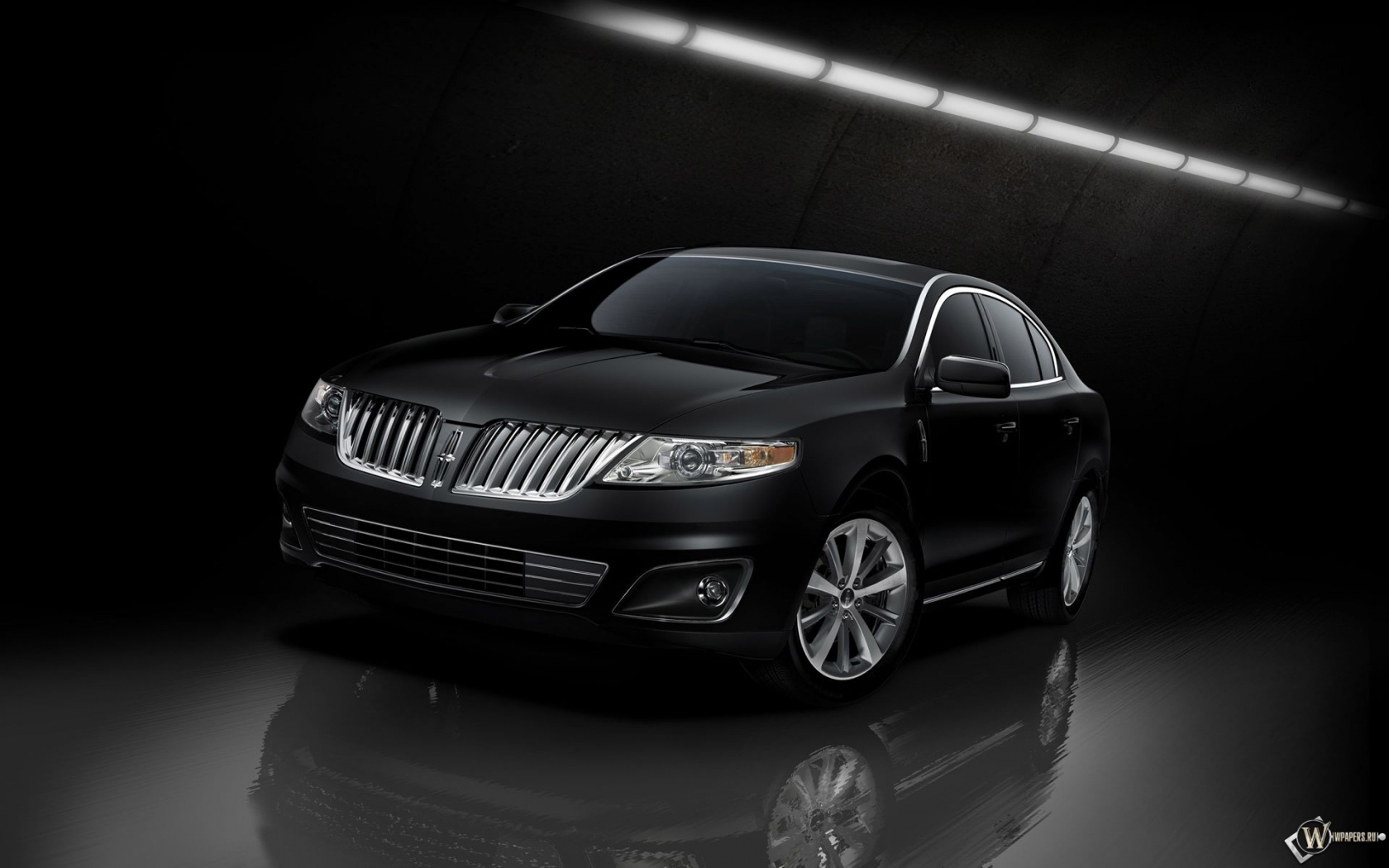 Черный Lincoln MKS 1680x1050