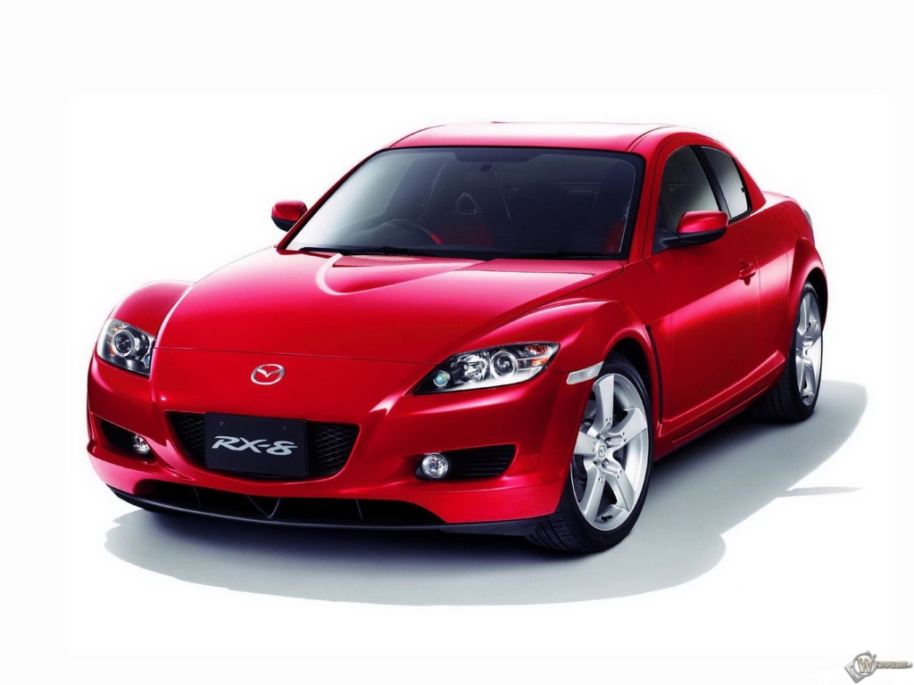 Красная Mazda RX-8 1024x768