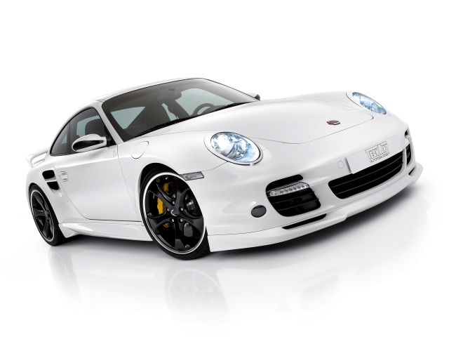 Белый Porsche