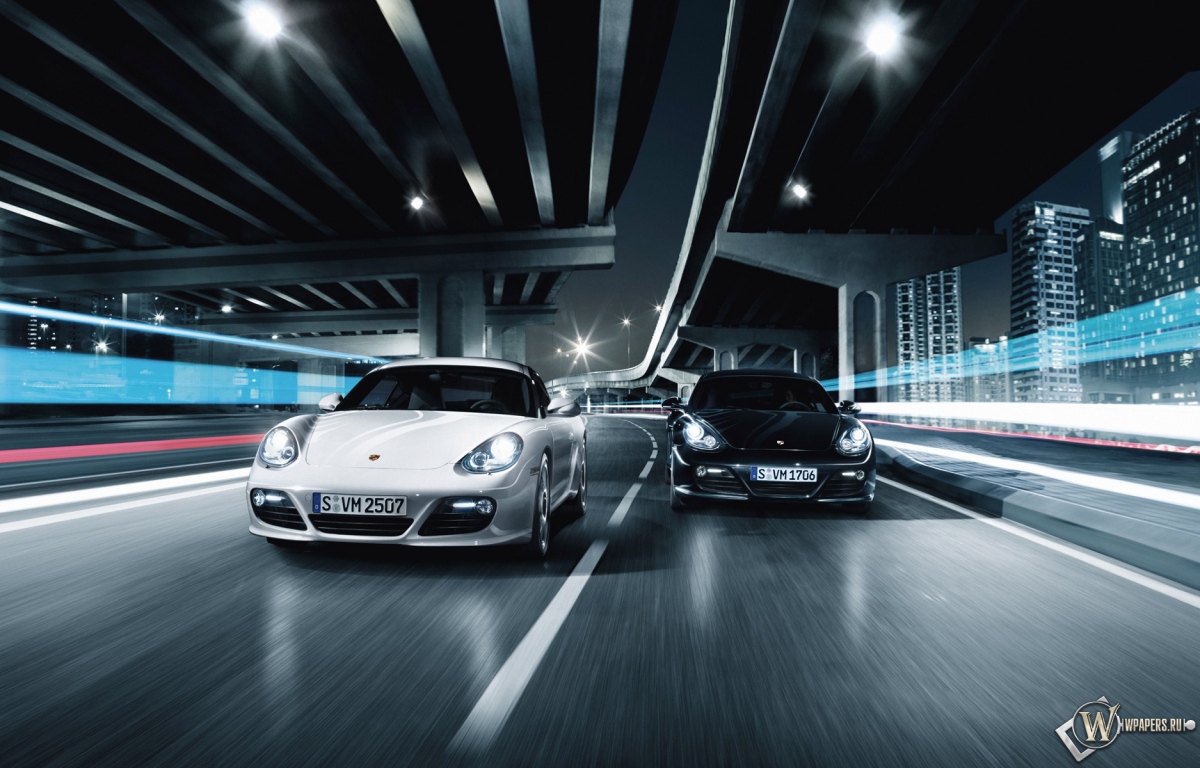 два Porsche 1200x768