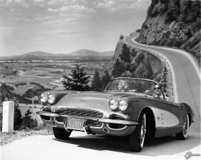 Обои Chevrolet Corvette (1953): Кабриолет, Chevrolet Corvette, Ретро автомобили