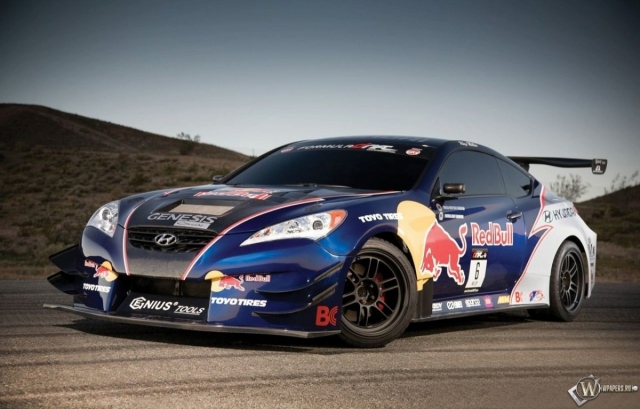 Hyundai Genesis Coupe Rhys Millen Racing Red Bull