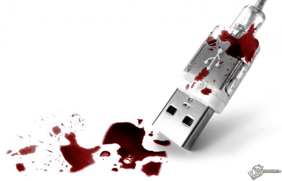 Кровавый USB 1200x768