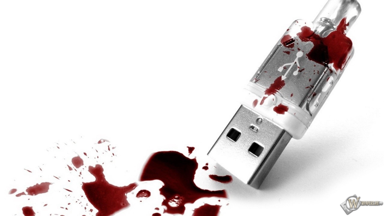 Кровавый USB 1280x720