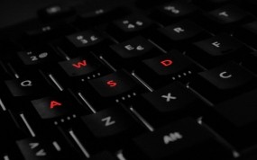 Обои Главные кнопки геймера: Кнопки, Клавиатура, Чёрное, Компьютерные