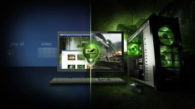 Обои Nvidia: Мышь, Клавиатура, Монитор, Логотипы