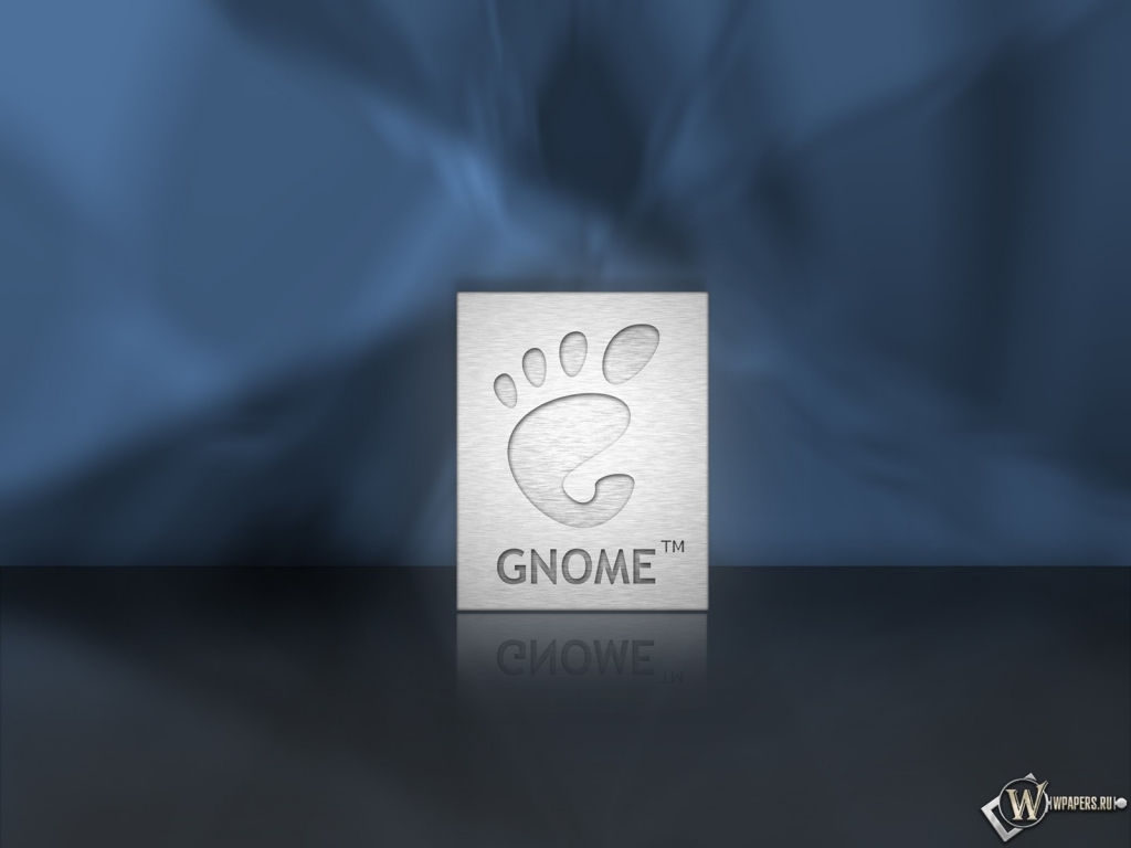 Gnome стальная табличка 1024x768