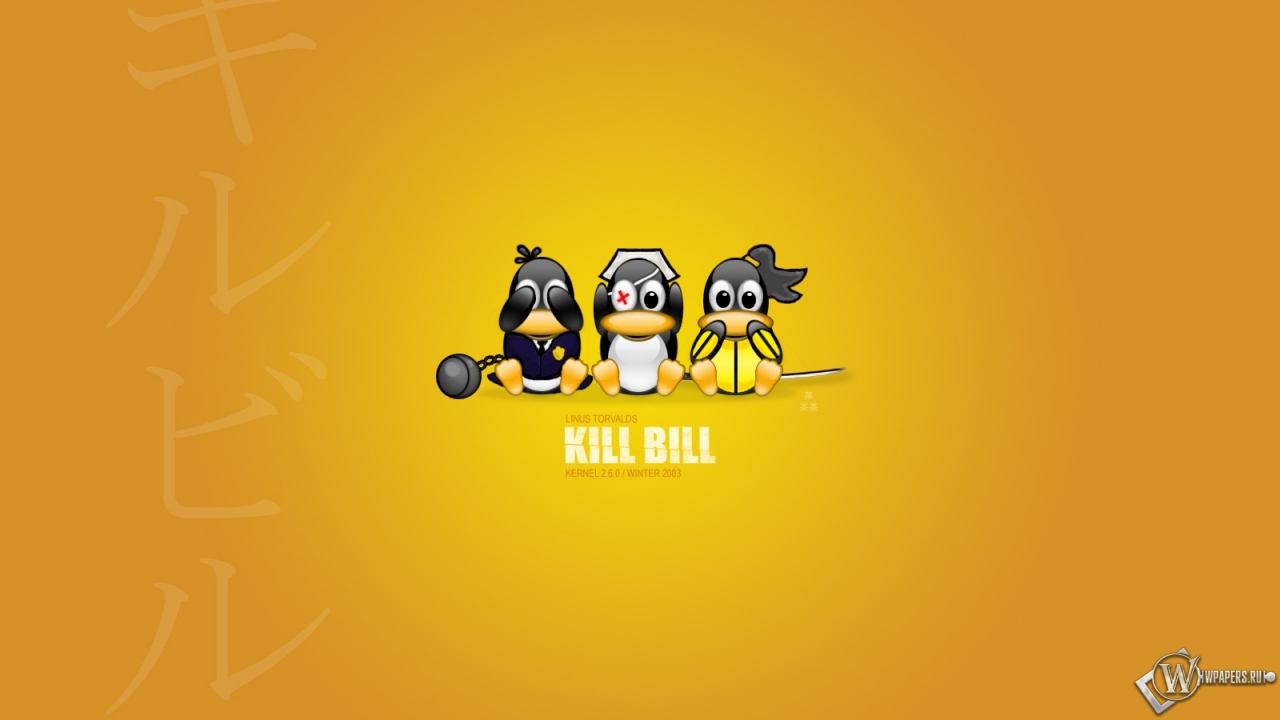 Линукс пингвины 1280x720