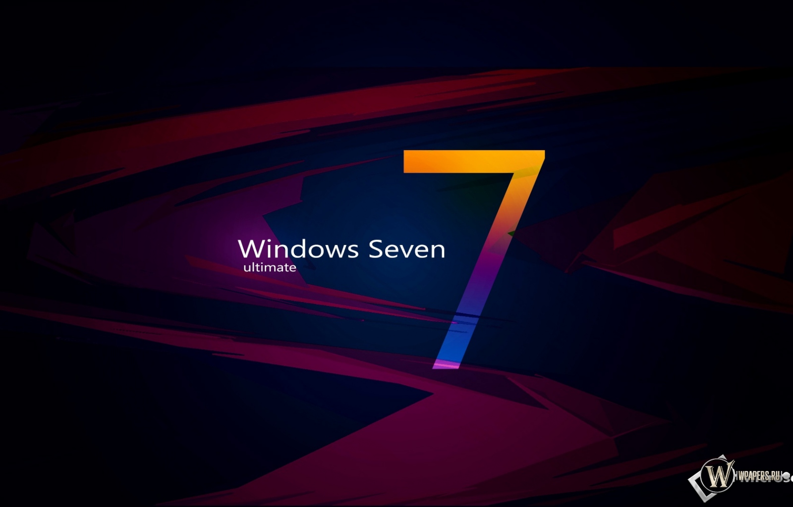 Windows Seven abstract 1600x1024