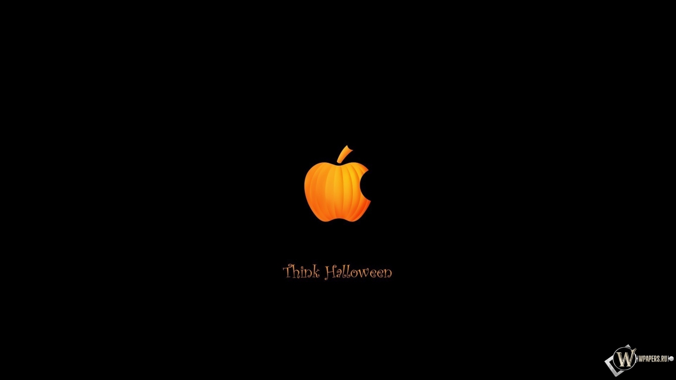 Apple - Halloween 1366x768