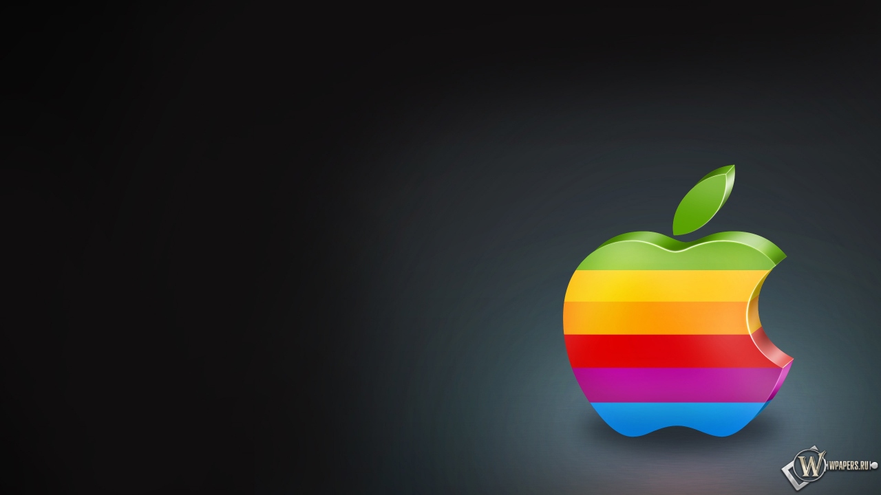 Старый логотип apple 1280x720