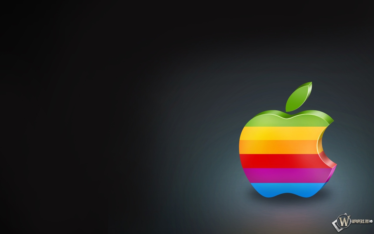 Старый логотип apple 1280x800