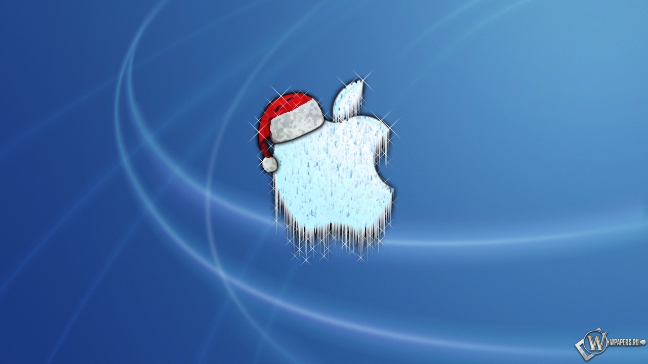 Новогодний Apple 1280x720