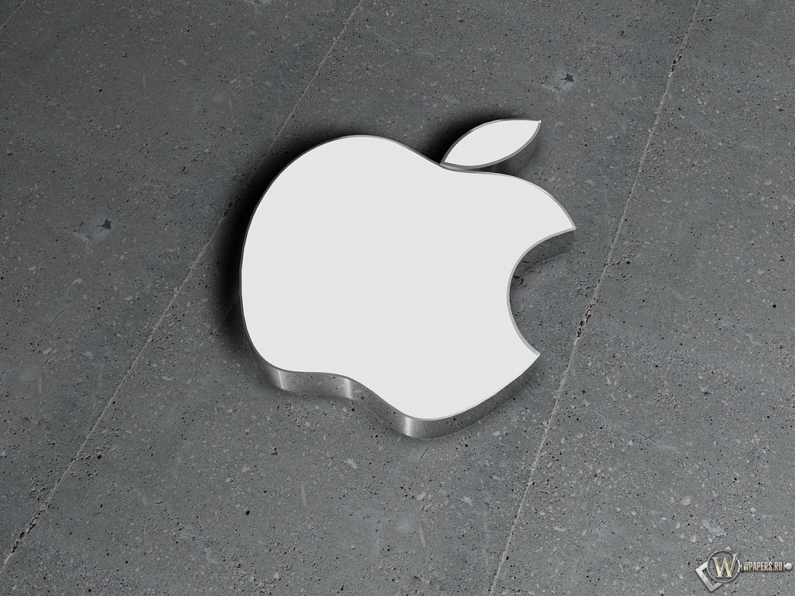Apple на бетоне 1152x864