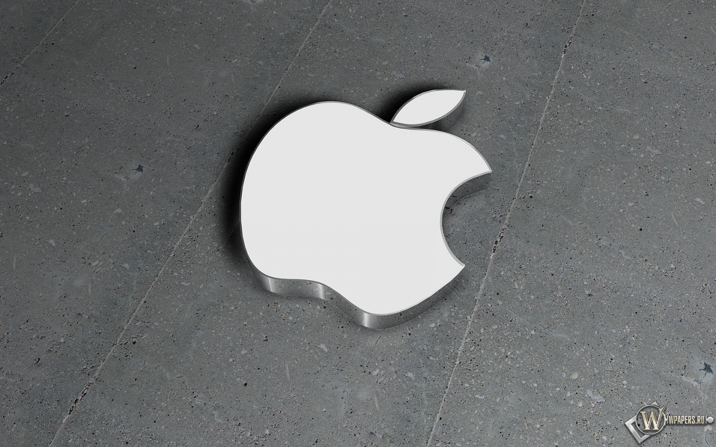 Apple на бетоне 1440x900